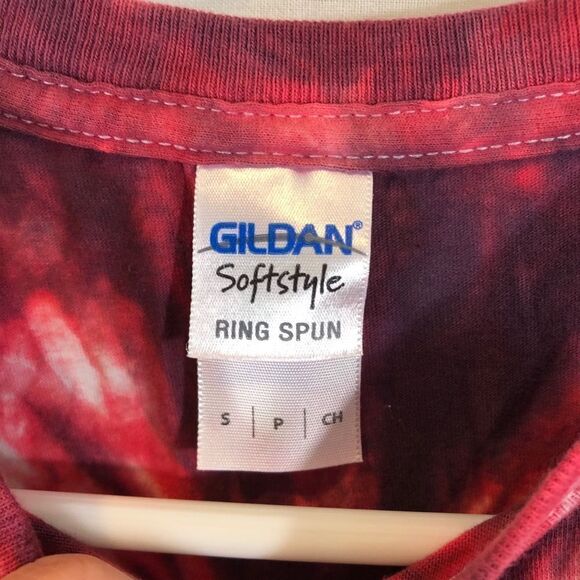 Ladies Gildan Long Sleeved Tie Dyed T-Shirt Small - Picture 7 of 10